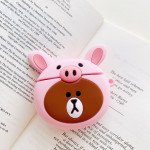 Wholesale Cute Design Cartoon Silicone Cover Skin for Airpod (1 / 2) Charging Case (Giraffe Bear Yellow)